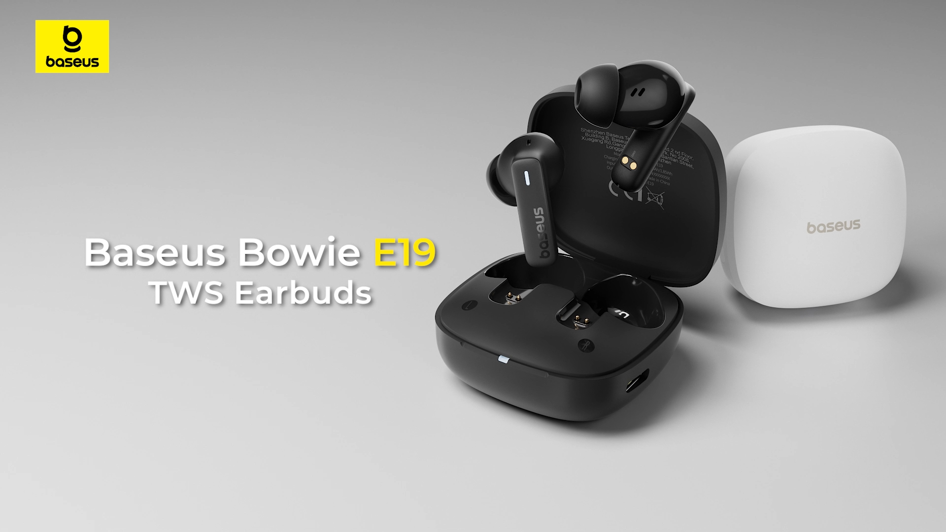 Baseus Bowie E19 Wireless IPX5 Waterproof Bluetooth Earphone With 2 ENC Mics Earbuds Strong Bass Earbuds Wireless Sport 33h Music Time