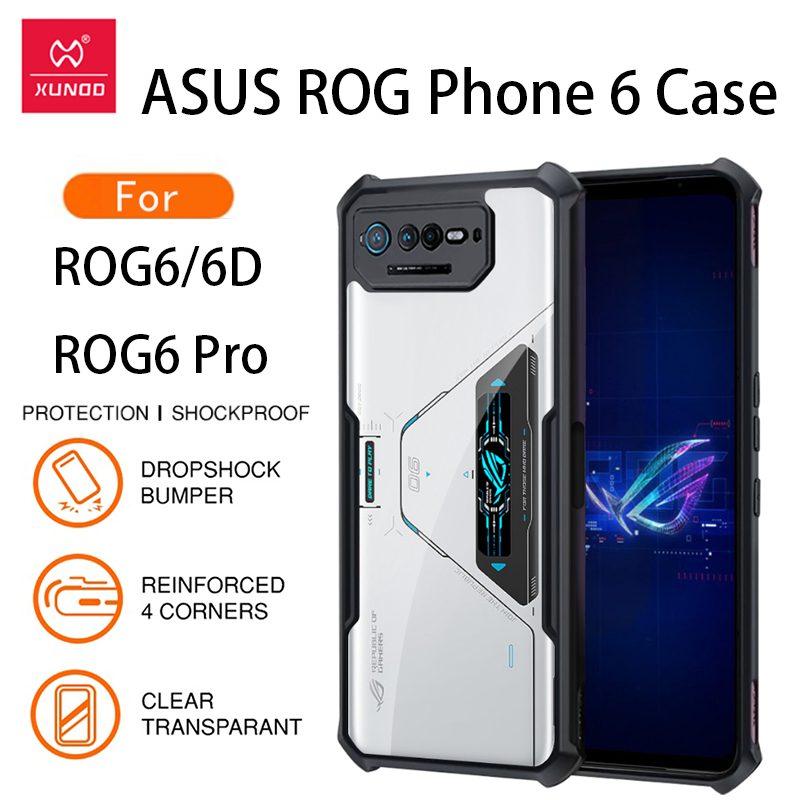 XUNDD Phone Case For Asus ROG Phone 6 / ROG Phone 6 Pro/ ROG Phone 6D  Case 4-corner TPU Shockproof Protection Case Anti Drop Anti Scratch Protective Covers soft shell
