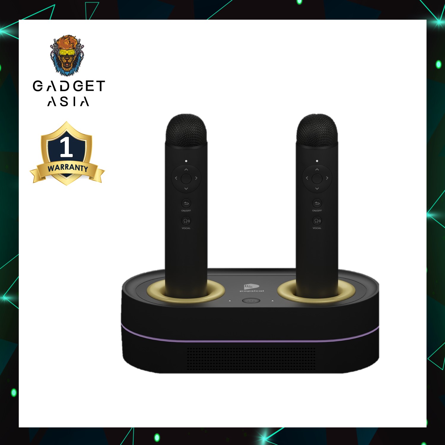 (NEXT DAY DELIVERY) Popsical Remix 2 Home Karaoke System with 2 Wireless Microphone Network Streaming (FREE ADDTIONAL 2 MONTHS PREMIUM SUBSCRIPTION)