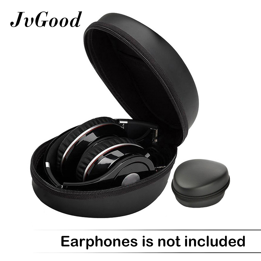 JvGood Headphones Case Carrying Hard Protective Storage Replacement Travel Bag Pouch Box Matte Zipper Travelling Cover Shell for Foldable Headset Earphones