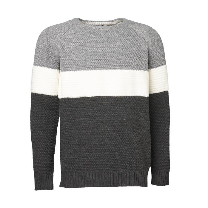 Universal Traveller Men Colour-Blocking Knitted Sweater - KS8107