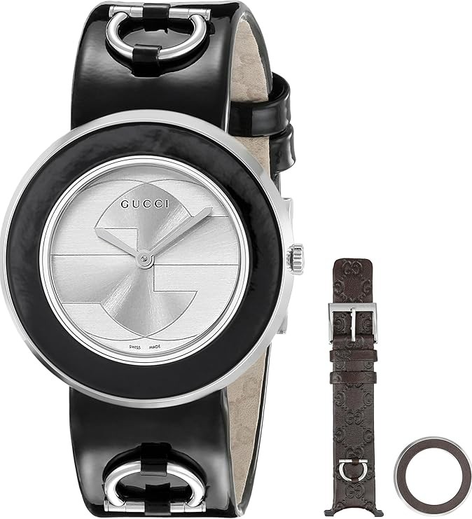 GUCCI Women's YA129404 U-Play Silver G-Dial Watch