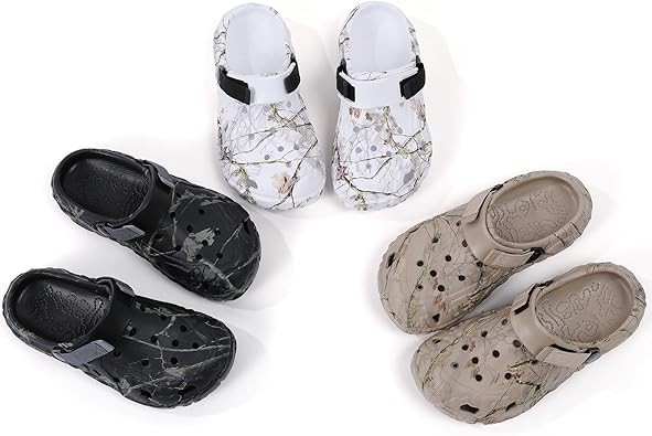 YUKTOPA Men's Clogs Outdoor Athletic Sports Sandals Adult Slip On Garden Shoes Summer Water Beach Shoes Casual Slippers Lightweight Breathable Non Slip
